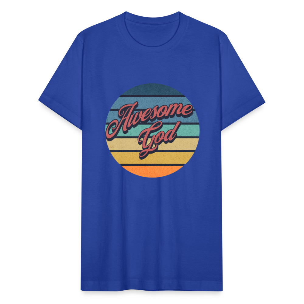 Awesome God Unisex Jersey T-Shirt - royal blue