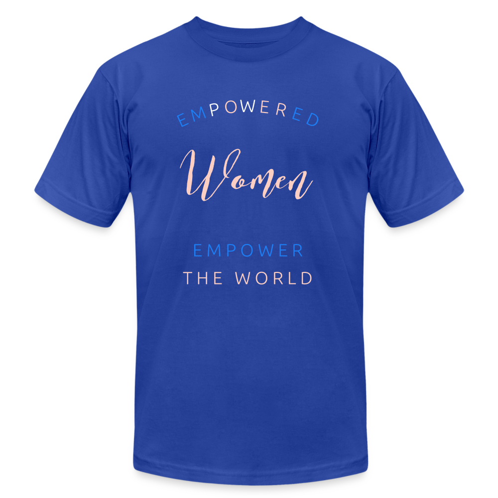 Empowered Women Empower The World Women's T-Shirt - royal blue