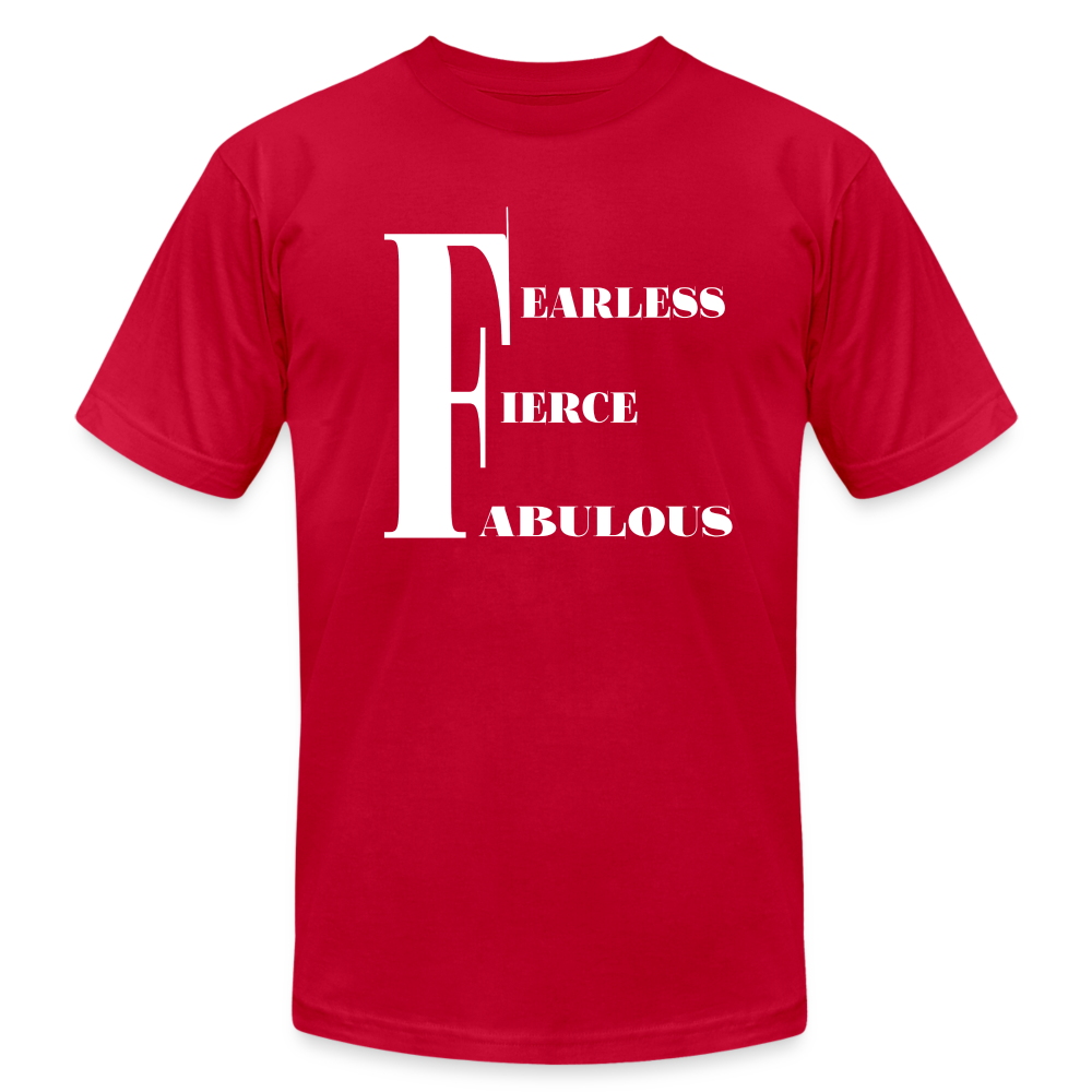Fearless, Fierce & Fabulous Women's T-Shirt - red