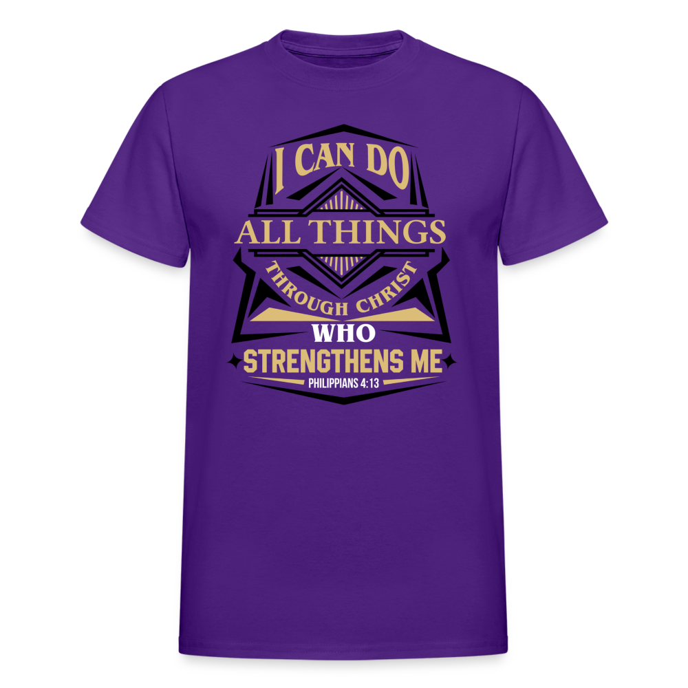 I Can Do All Things Through Christ Unisex T-Shirt - purple