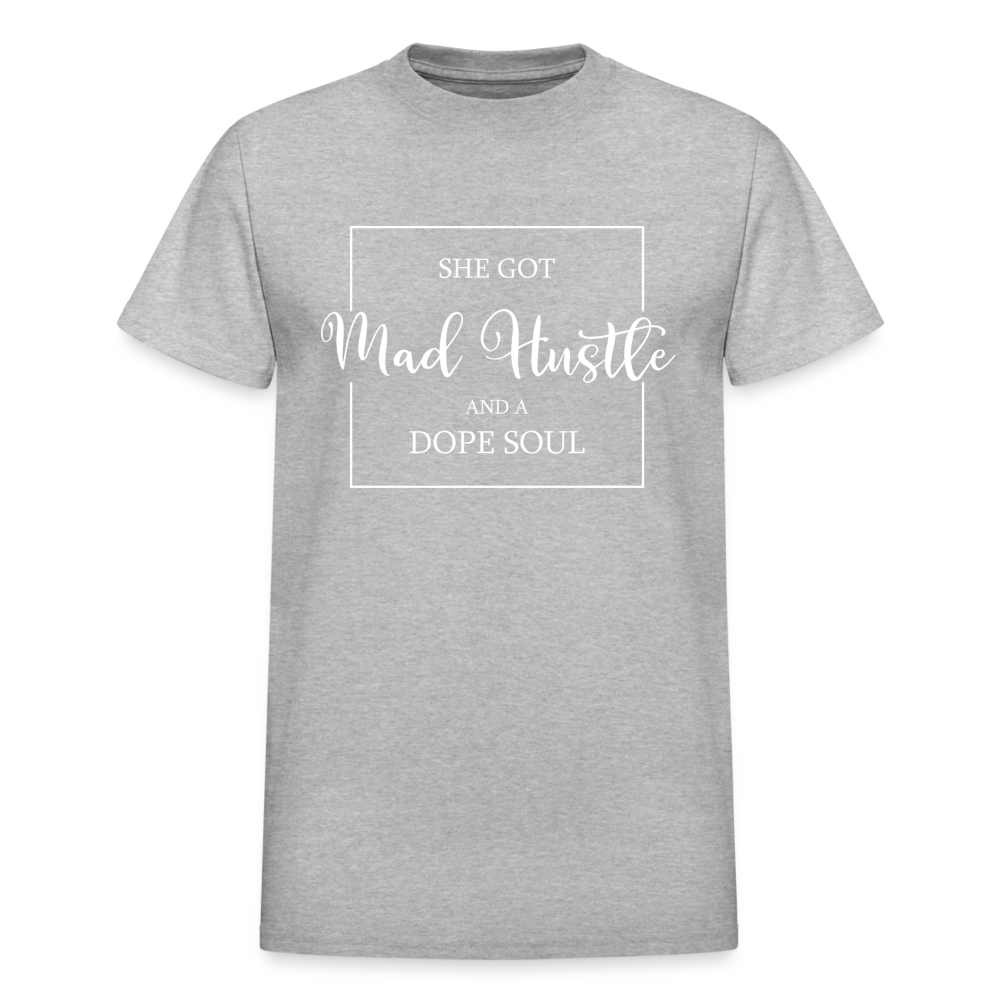 She Got Mad Hustle T-Shirt - heather gray