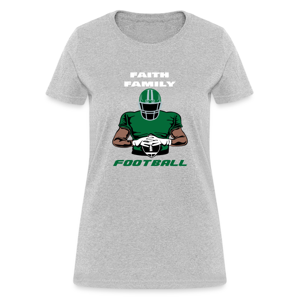 Faith Family & Football (Eagles) Women's T-Shirt - heather gray