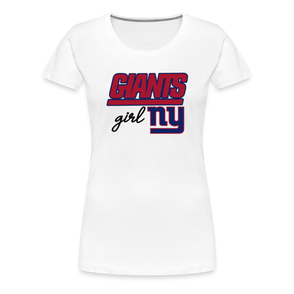 Giants Girl Women’s Premium T-Shirt - white