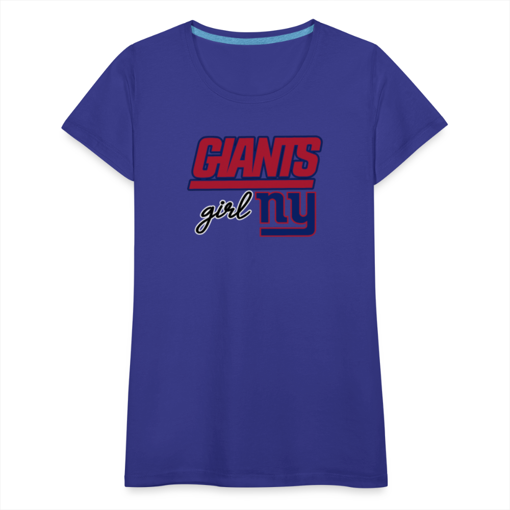 Giants Girl Women’s Premium T-Shirt - royal blue
