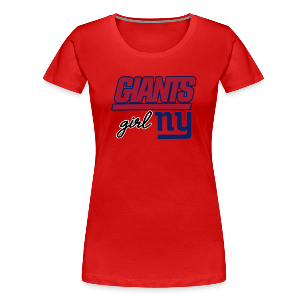 Giants Girl Women’s Premium T-Shirt - red