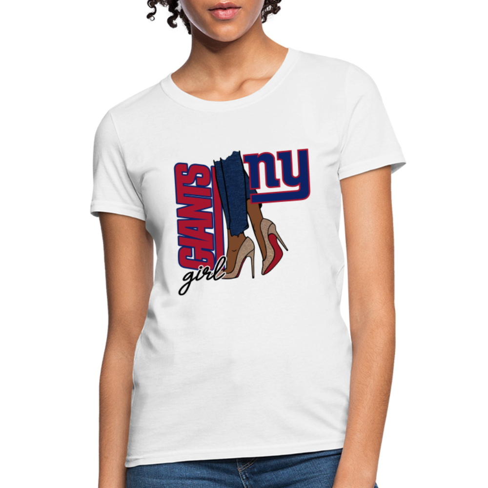 Giants Girl Shoe Game Women's T-Shirt - white