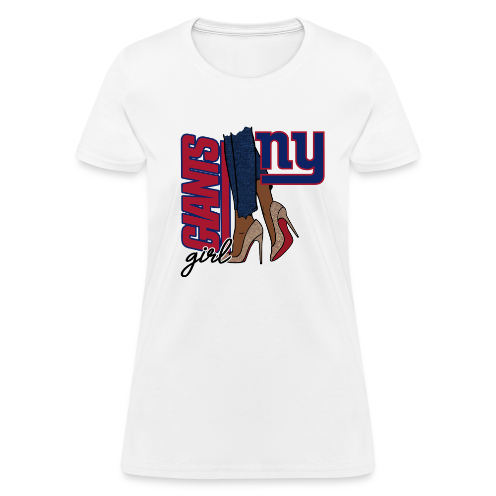 Giants Girl Shoe Game Women's T-Shirt - white