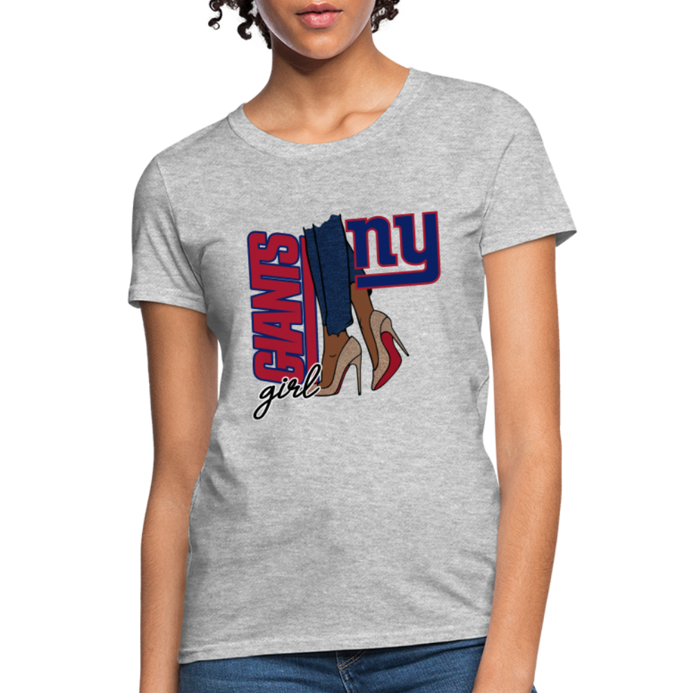 Giants Girl Shoe Game Women's T-Shirt - heather gray