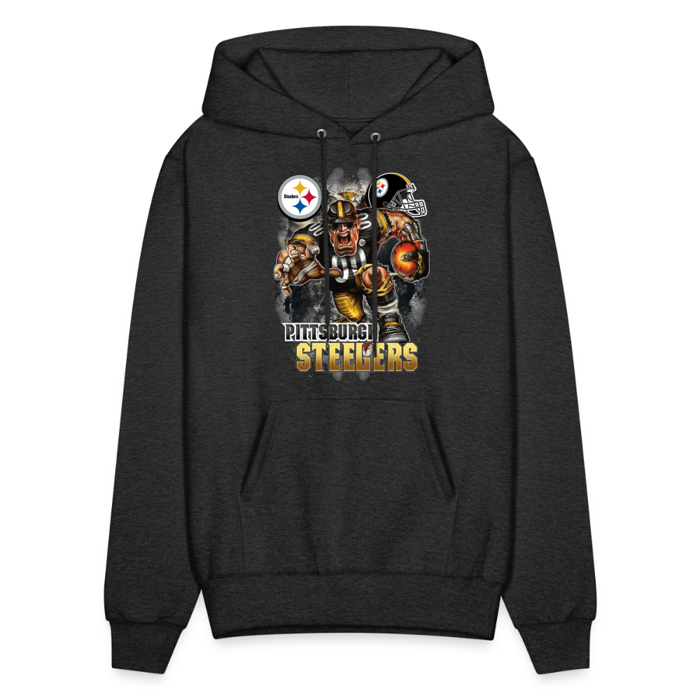 Steelers Fan Hoodie - charcoal grey