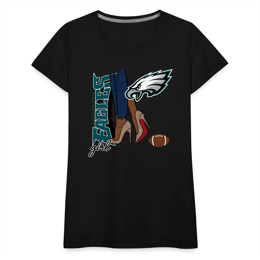 Eagles Girl Shoe Game Women’s Premium T-Shirt - black
