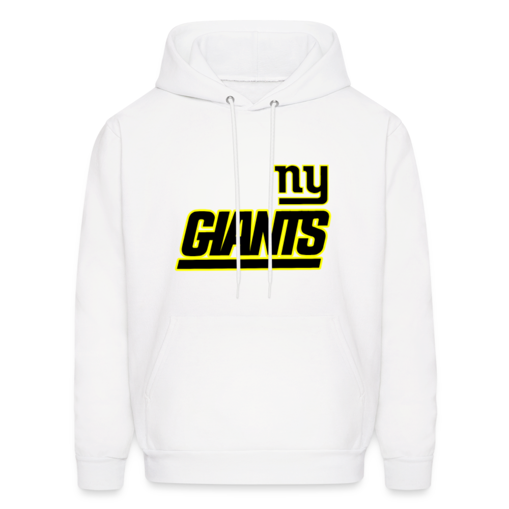 Giants Fan (Black & Yellow) Men's Hoodie - white