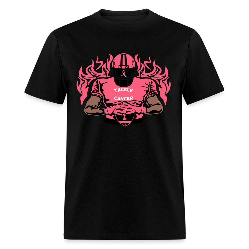 Tackle Cancer Unisex T-Shirt - black