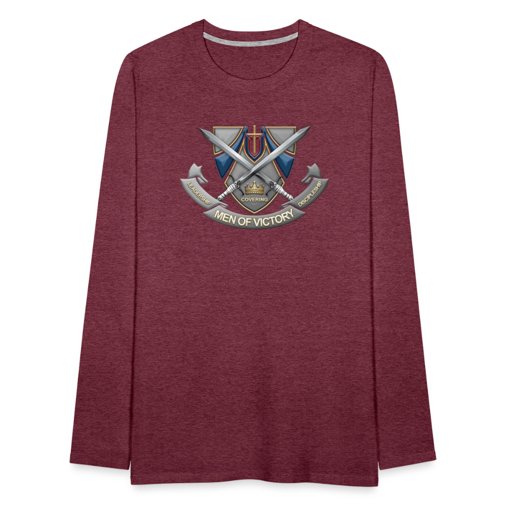 LCD T-Shirt Long Sleeve - heather burgundy