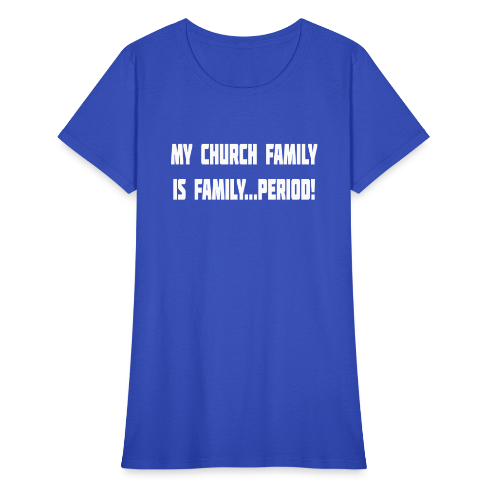 Church Family Women's T-Shirt - royal blue
