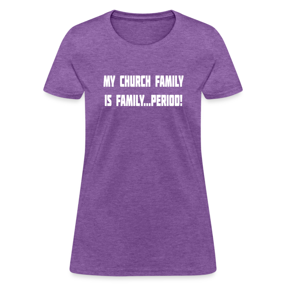 Church Family Women's T-Shirt - purple heather
