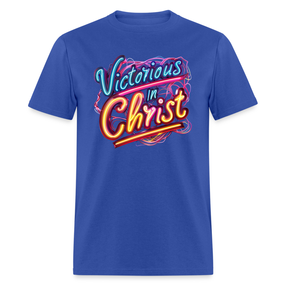 Victorious In Christ Unisex T-Shirt - royal blue
