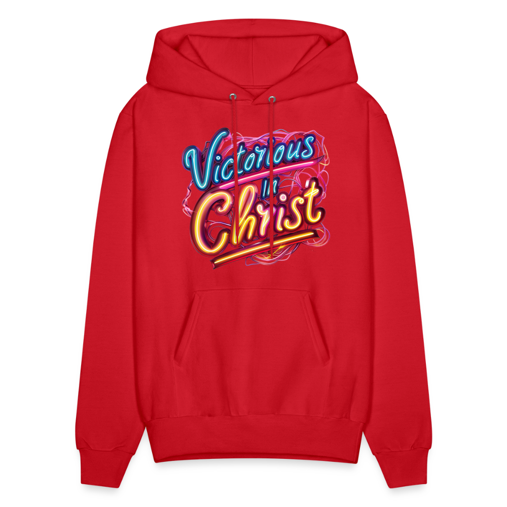 Victorious In Christ Unisex Hoodie - red
