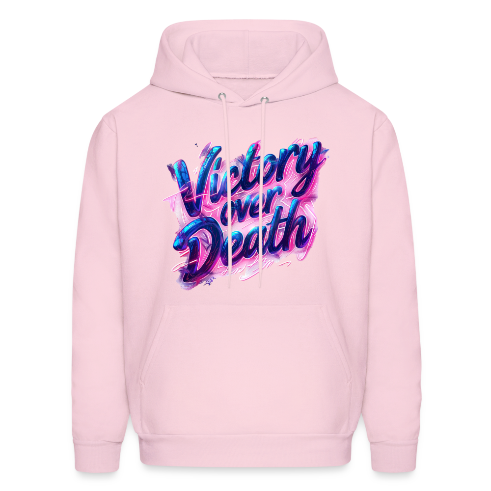 Victory Over Death Hoodie - pale pink