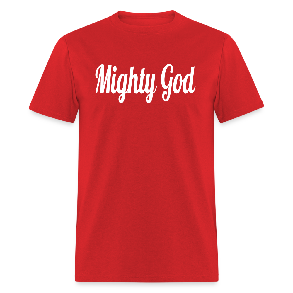 Mighty God Unisex T-Shirt - red