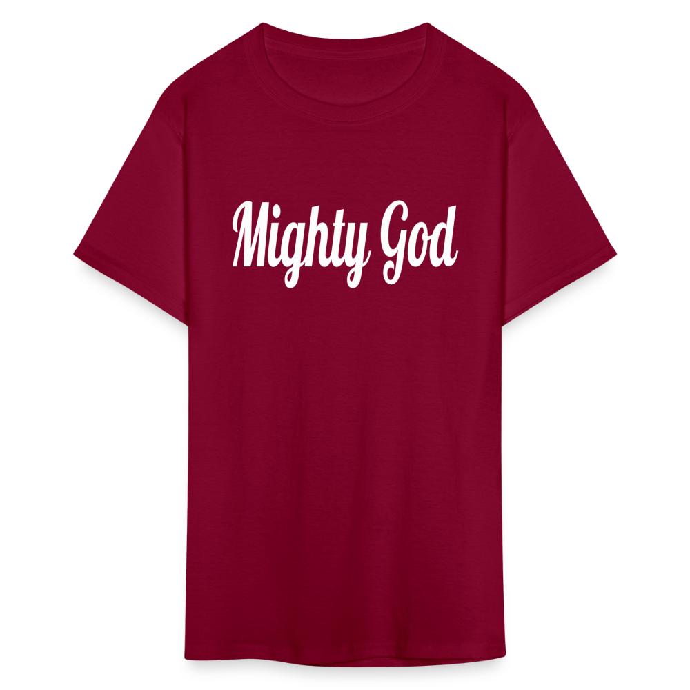 Mighty God Unisex T-Shirt - burgundy