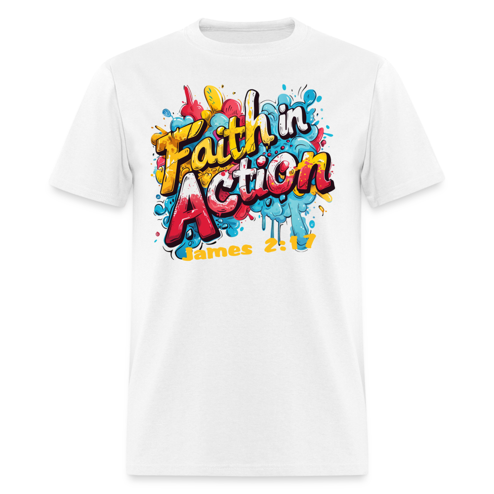 Faith In Action Unisex T-Shirt - white