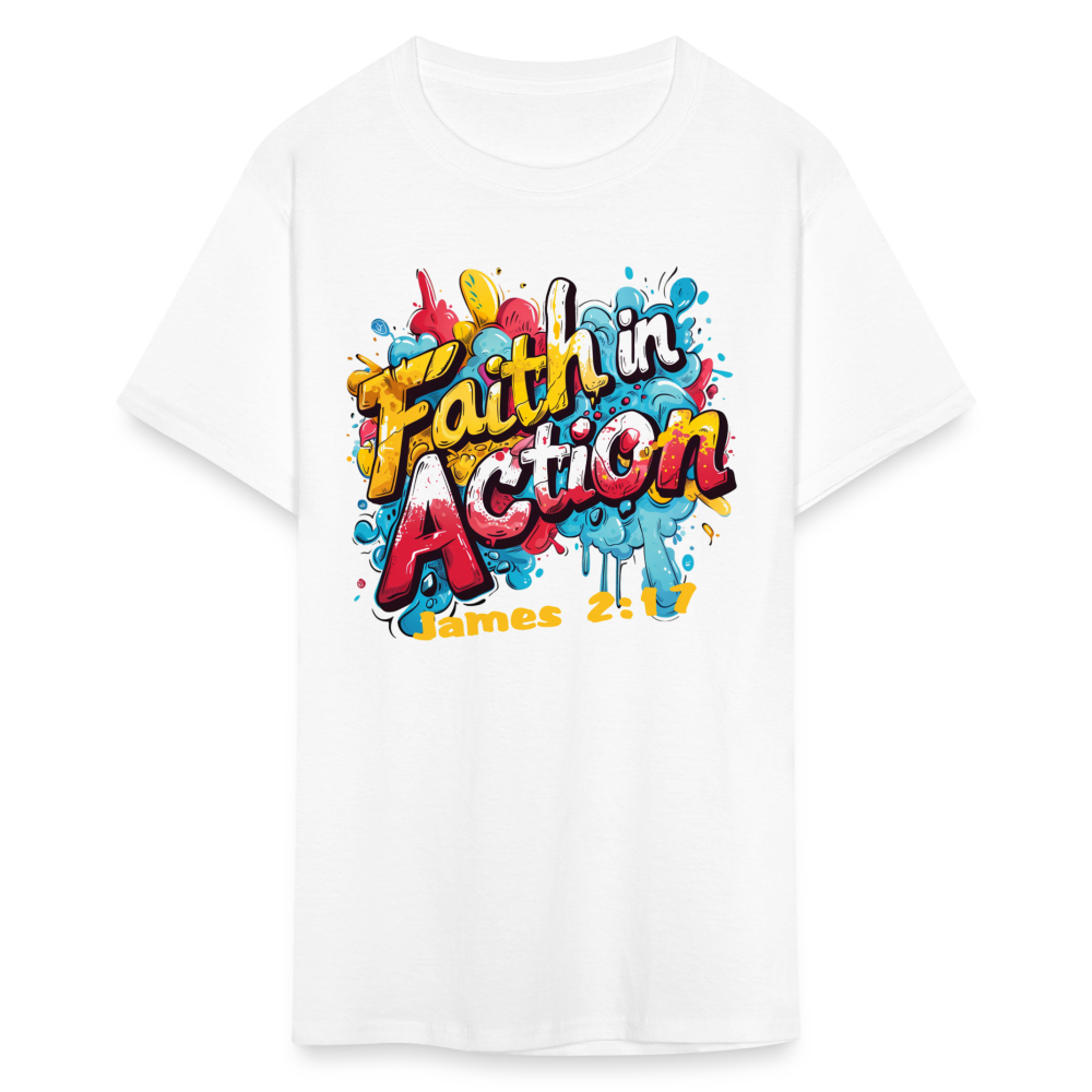 Faith In Action Unisex T-Shirt - white