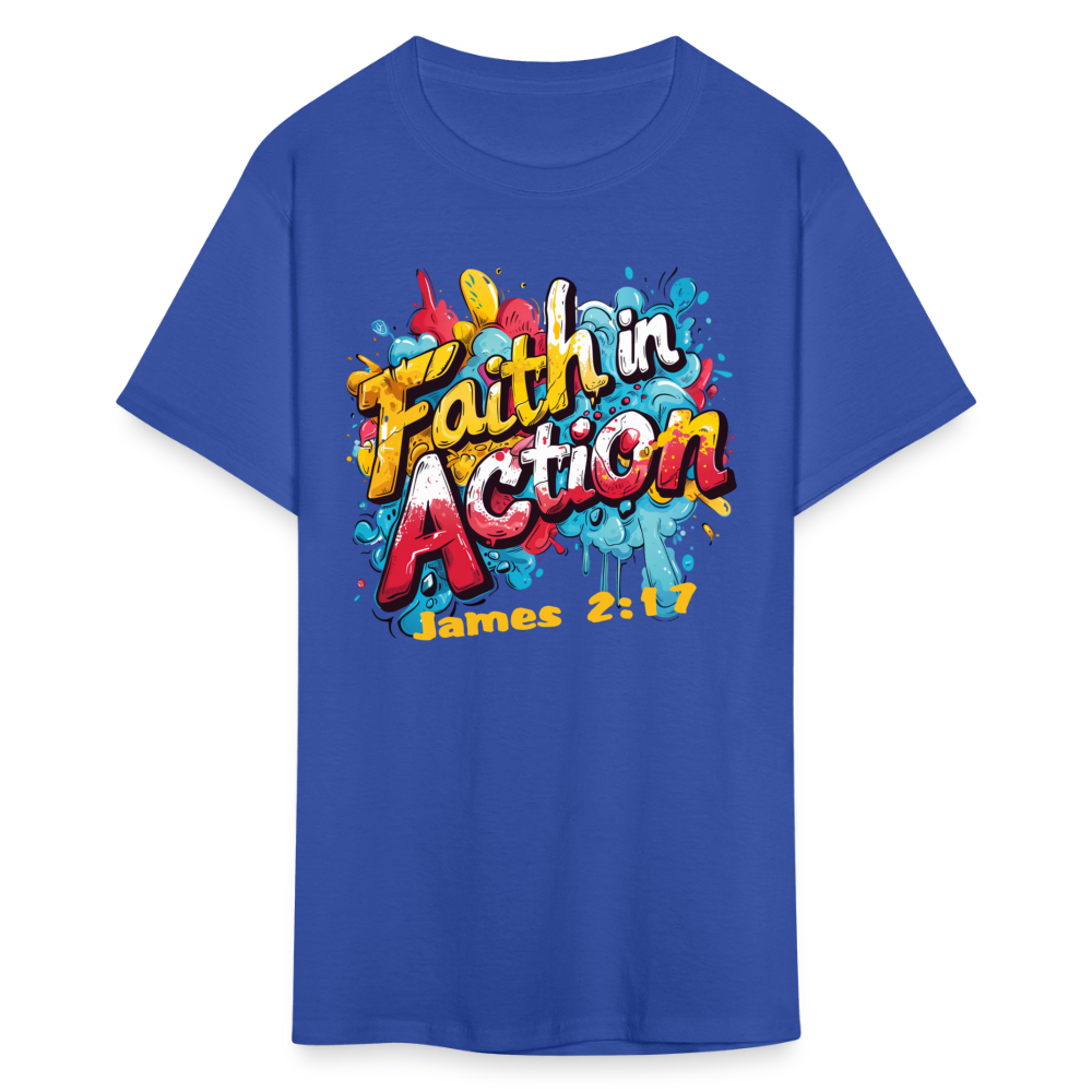 Faith In Action Unisex T-Shirt - royal blue