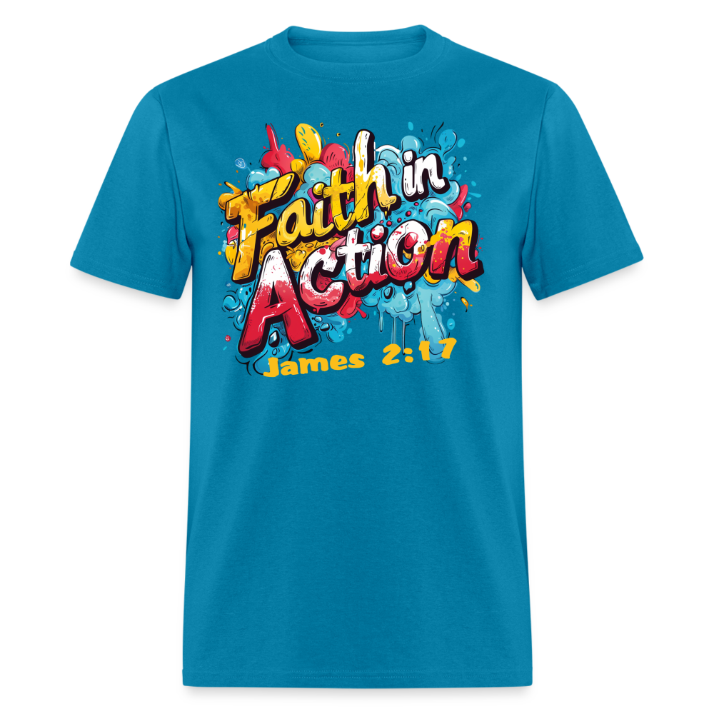 Faith In Action Unisex T-Shirt - turquoise
