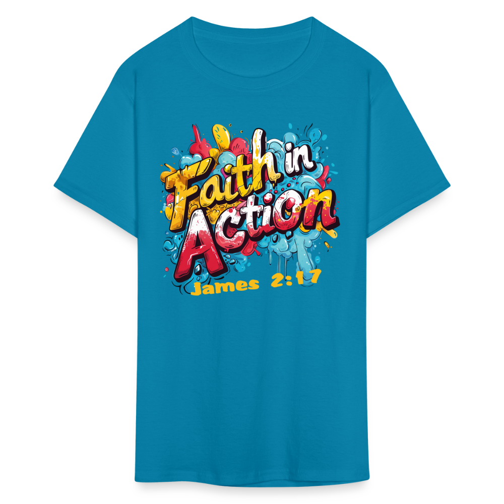 Faith In Action Unisex T-Shirt - turquoise