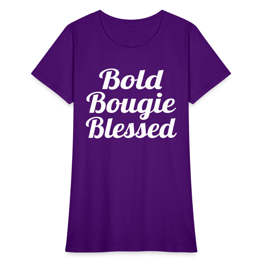 Bold Bougie & Blessed Women's T-Shirt - purple