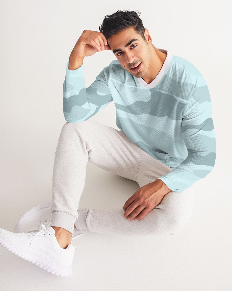Pop Camo Men's Long Sleeve Sports Jersey
