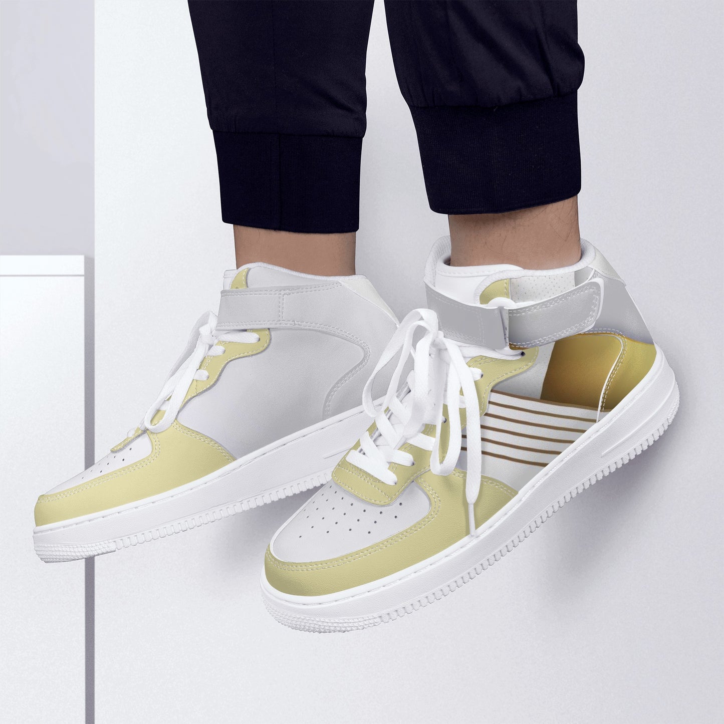 24Kicks Men's High Top Leather Sneakers
