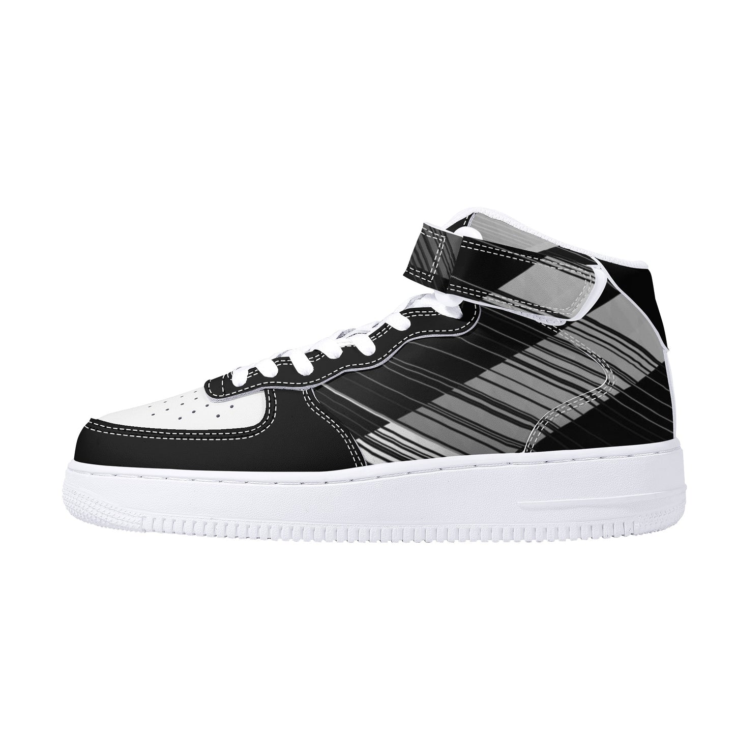Ink Fusion Men's High Top Leather Sneakers