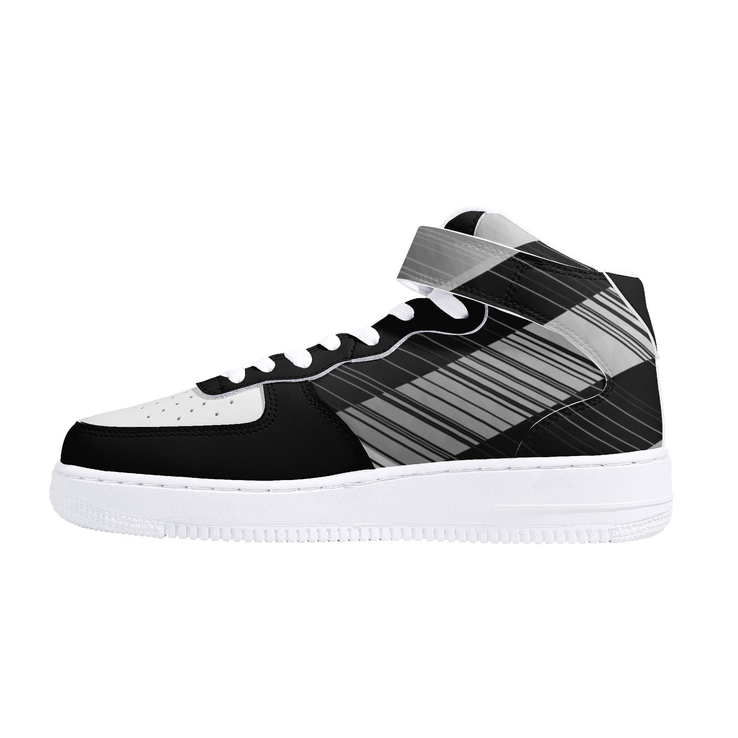 Ink Fusion Men's High Top Leather Sneakers