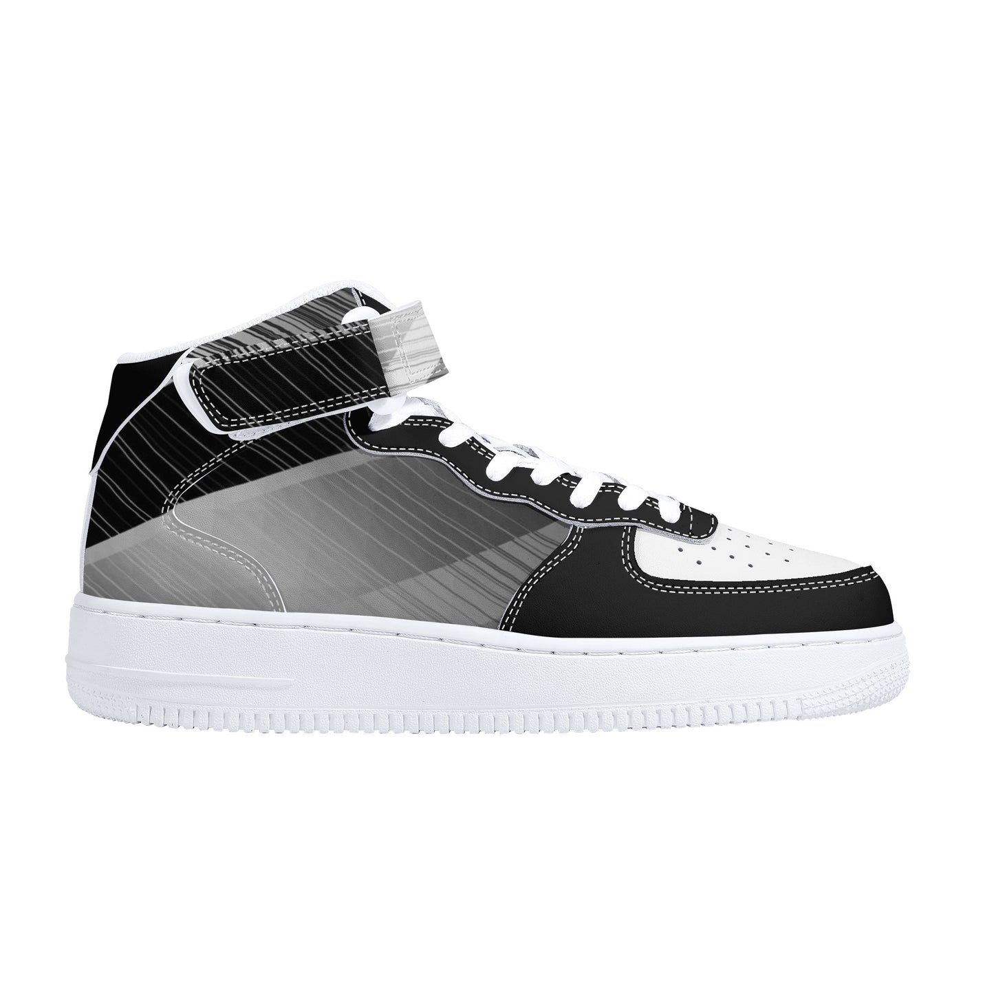 Ink Fusion Men's High Top Leather Sneakers