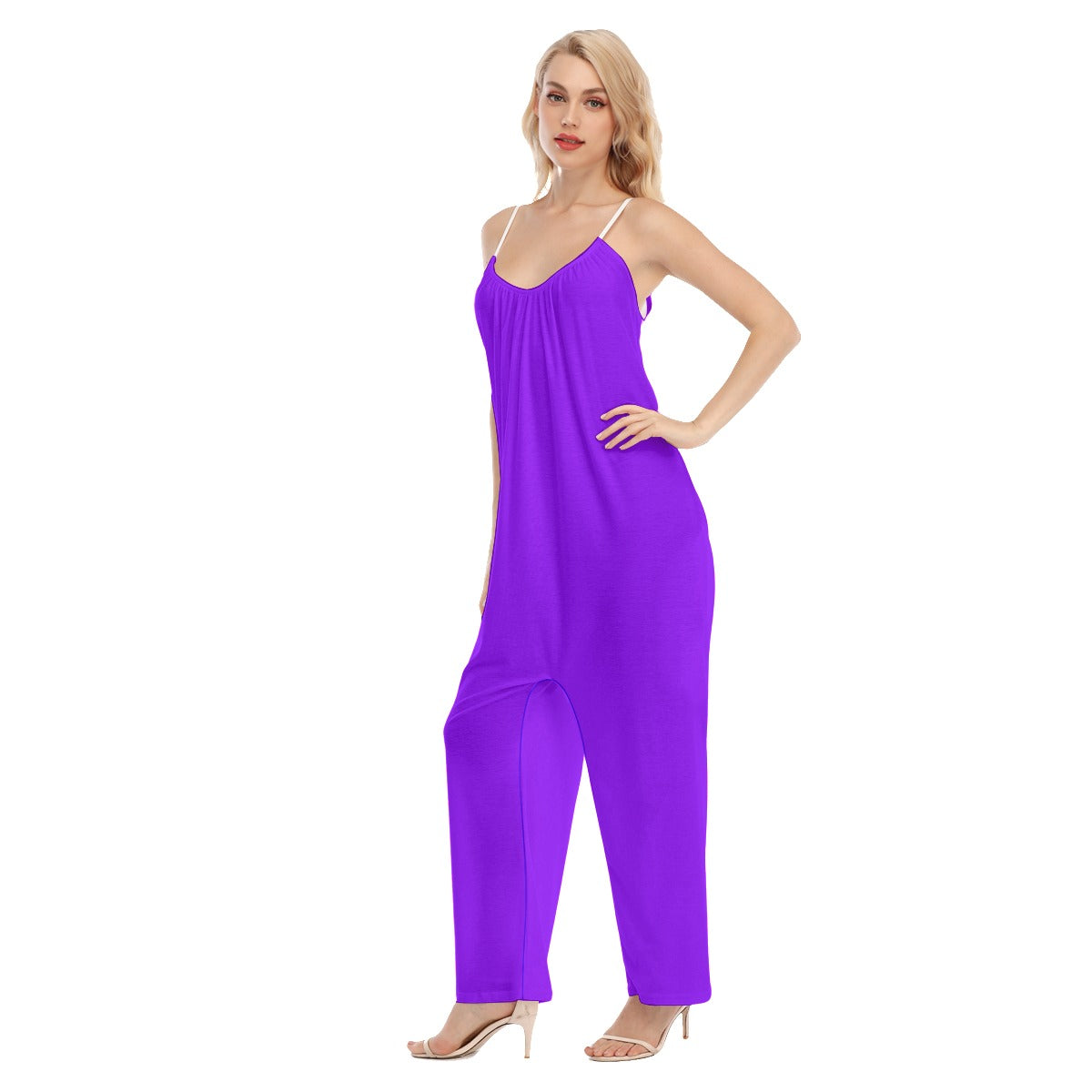 LSJ Purple Loose Cami Jumpsuit