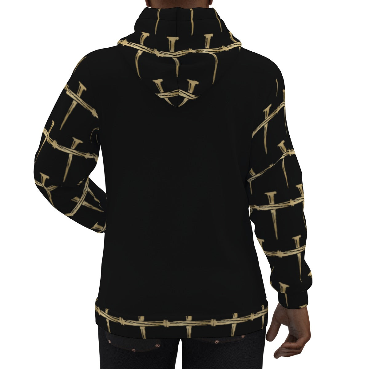 No Greater Love All-Over Print Pullover Hoodie