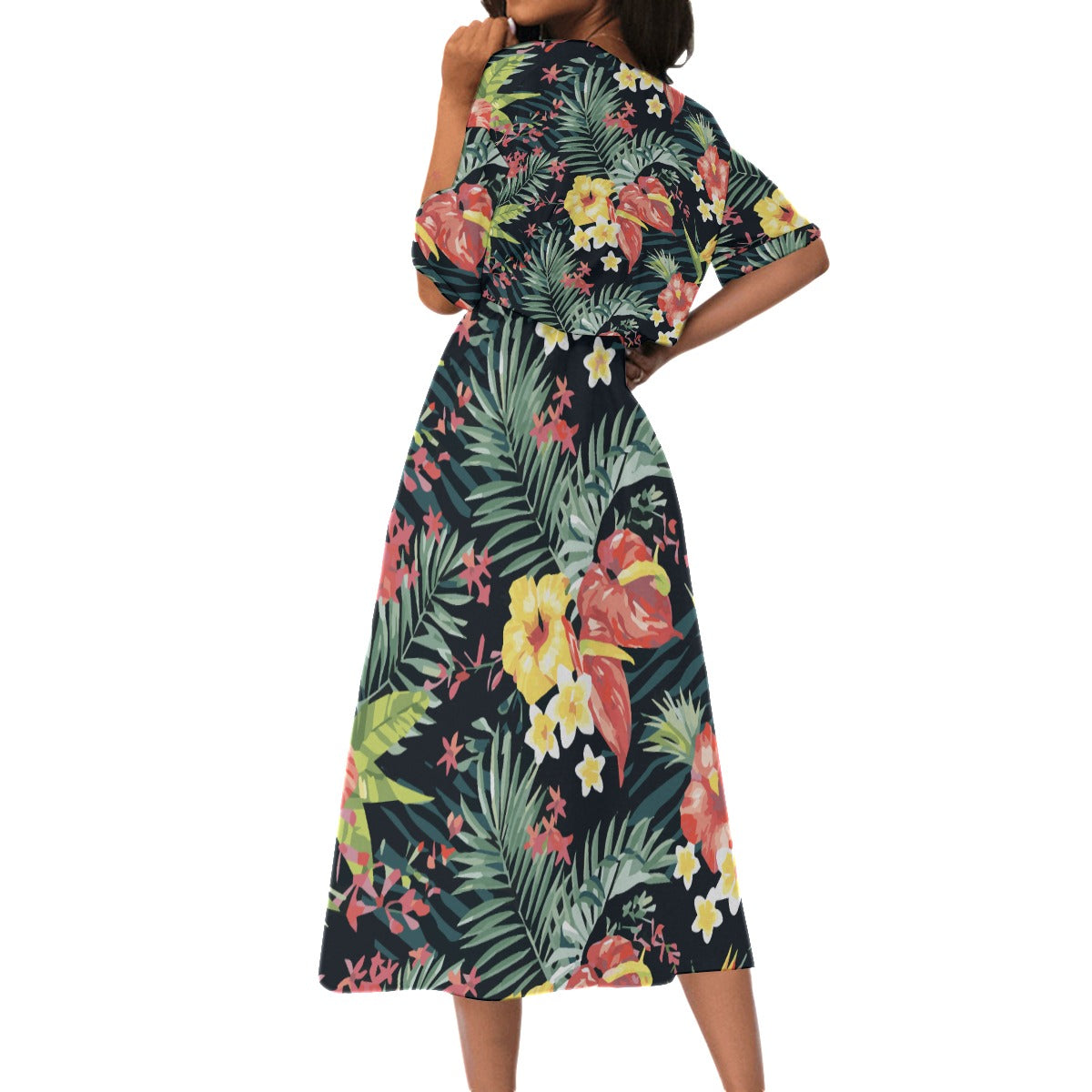 Blossom Breeze Elastic Waist Dress