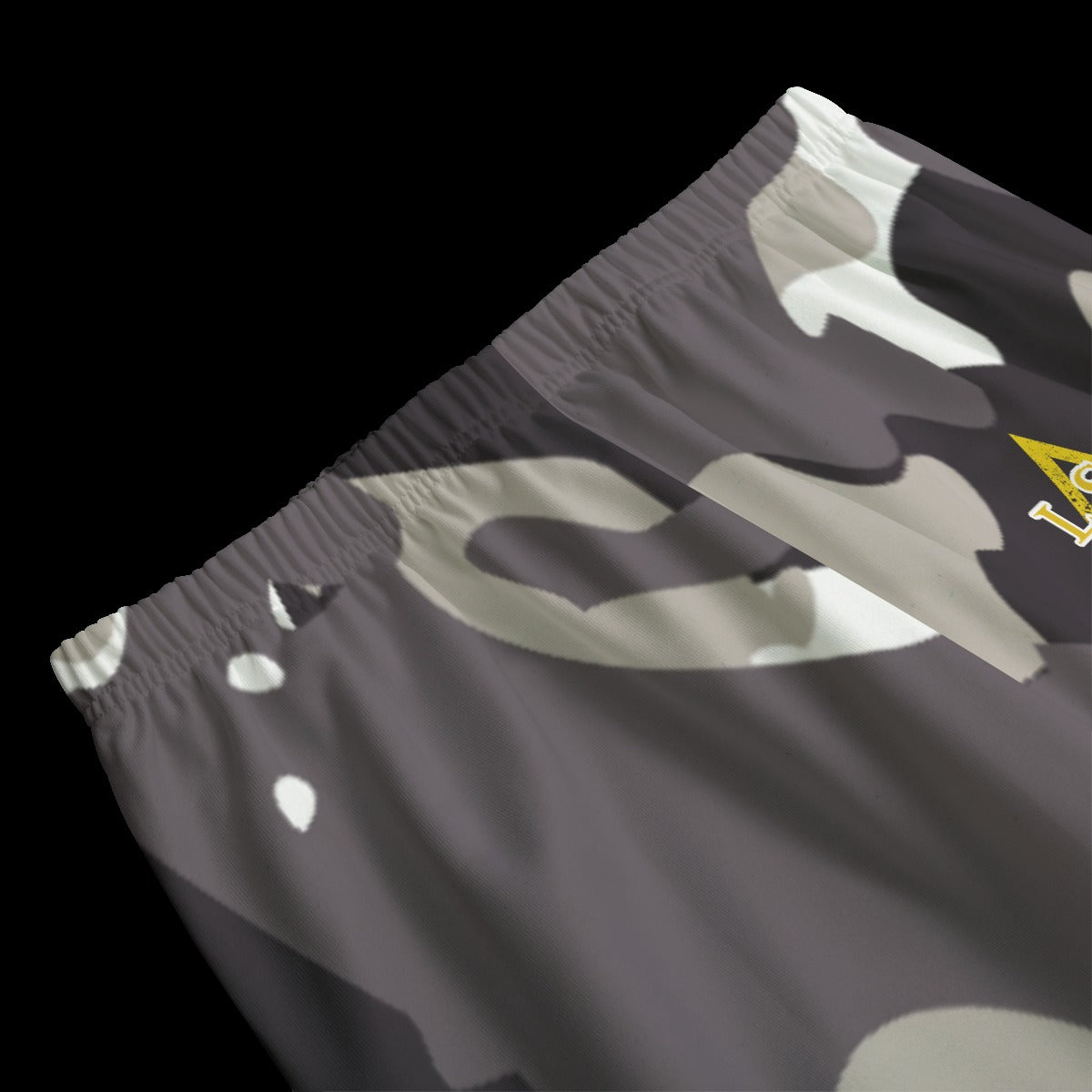 LSJ Black & White Camo Men's Crewneck Sweatsuit