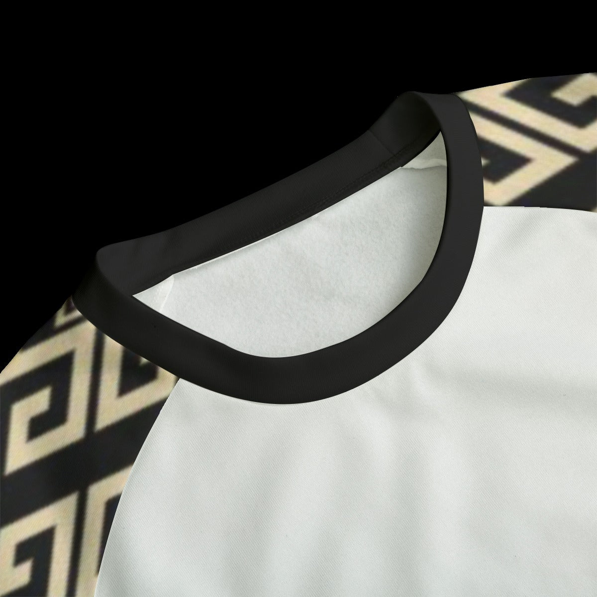 LSJ White Black & Gold Men's Crewneck Sweatsuit