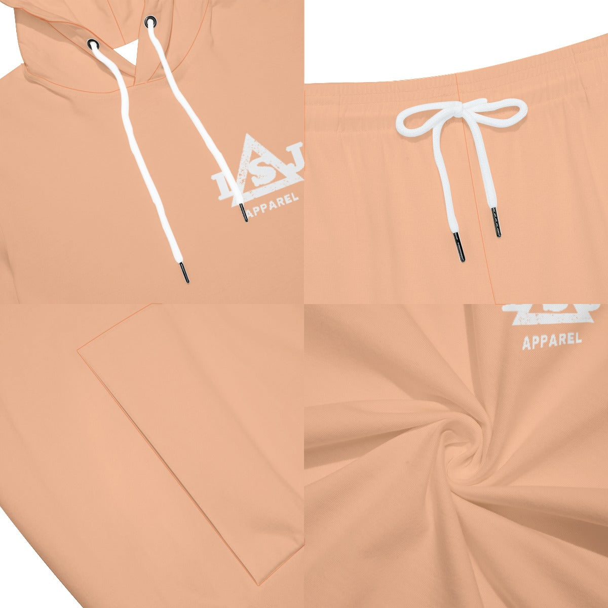 Pastel Lounge Sleeveless Hoodie And Shorts Set