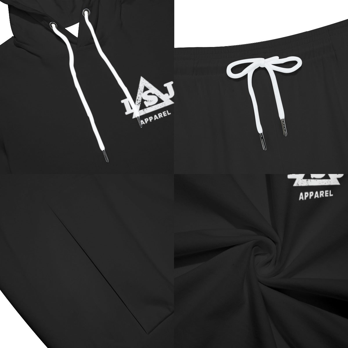 Obviously Onyx Men's Sleeveless Hoodie And Shorts Set