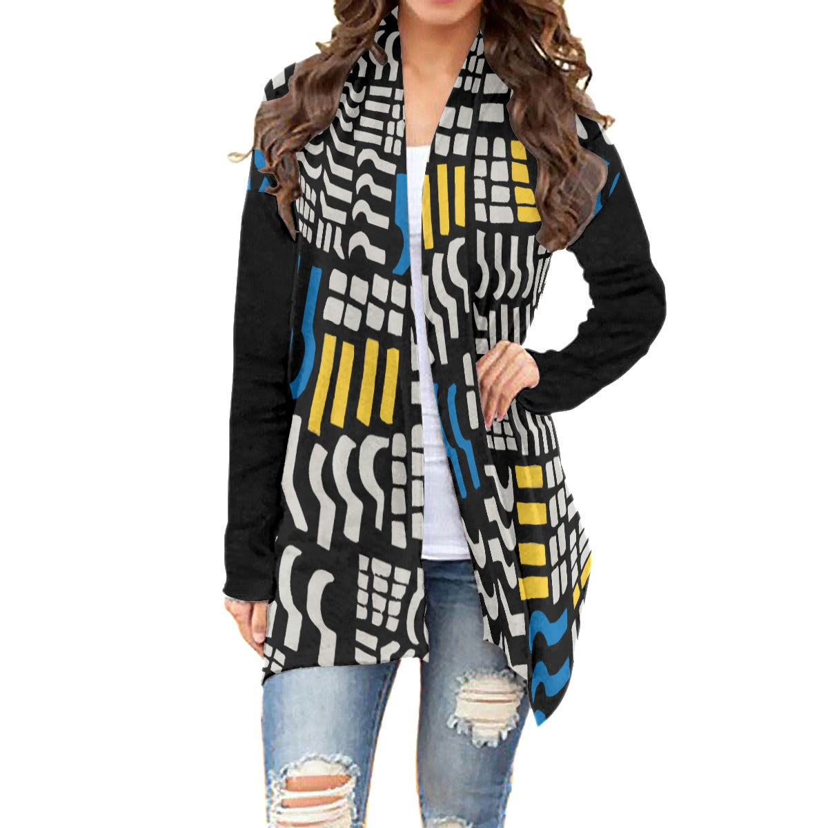 The Lilian All-Over Print Women's Cardigan With Long Sleeve