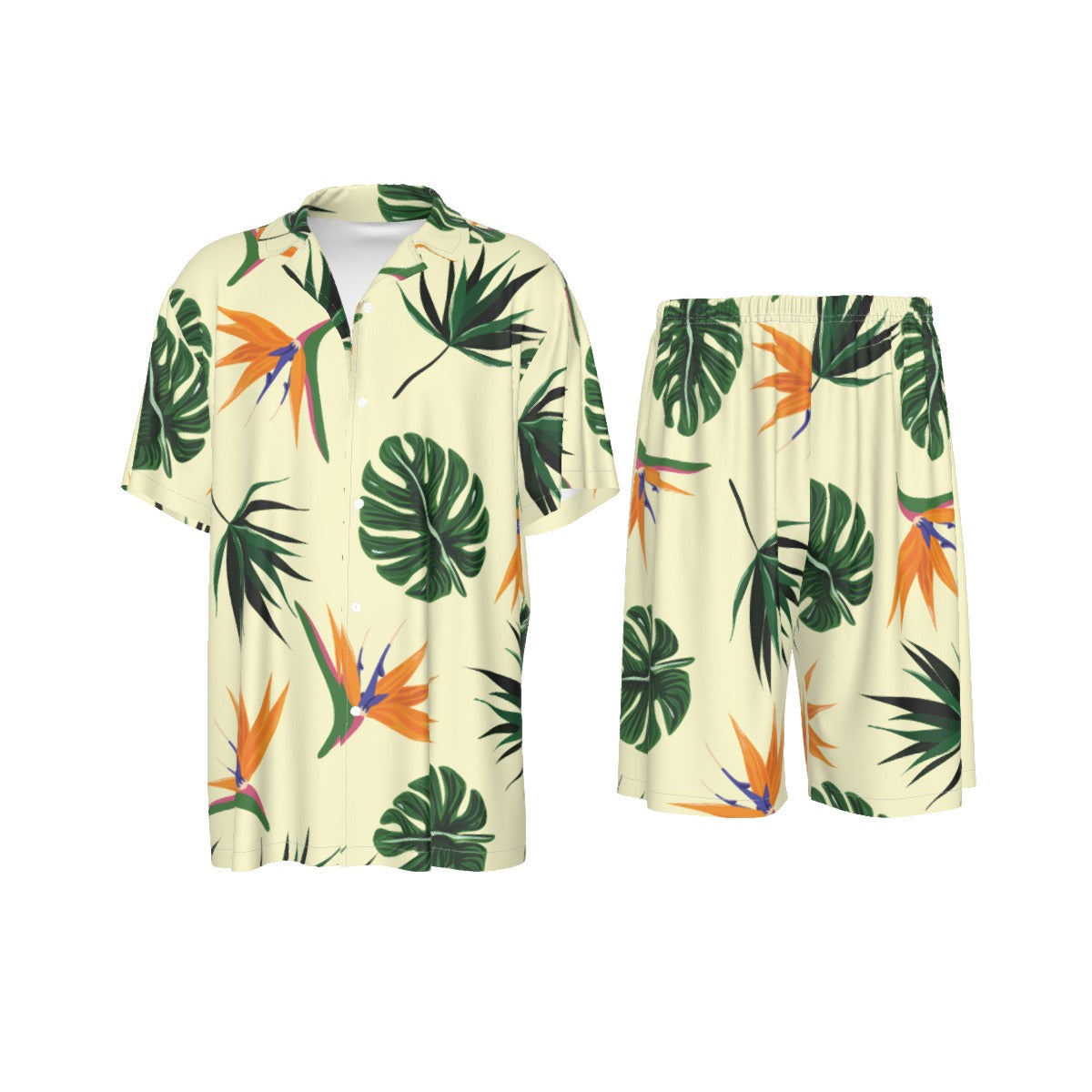 Aloha Vibes Men's Imitation Silk Shirt Suit
