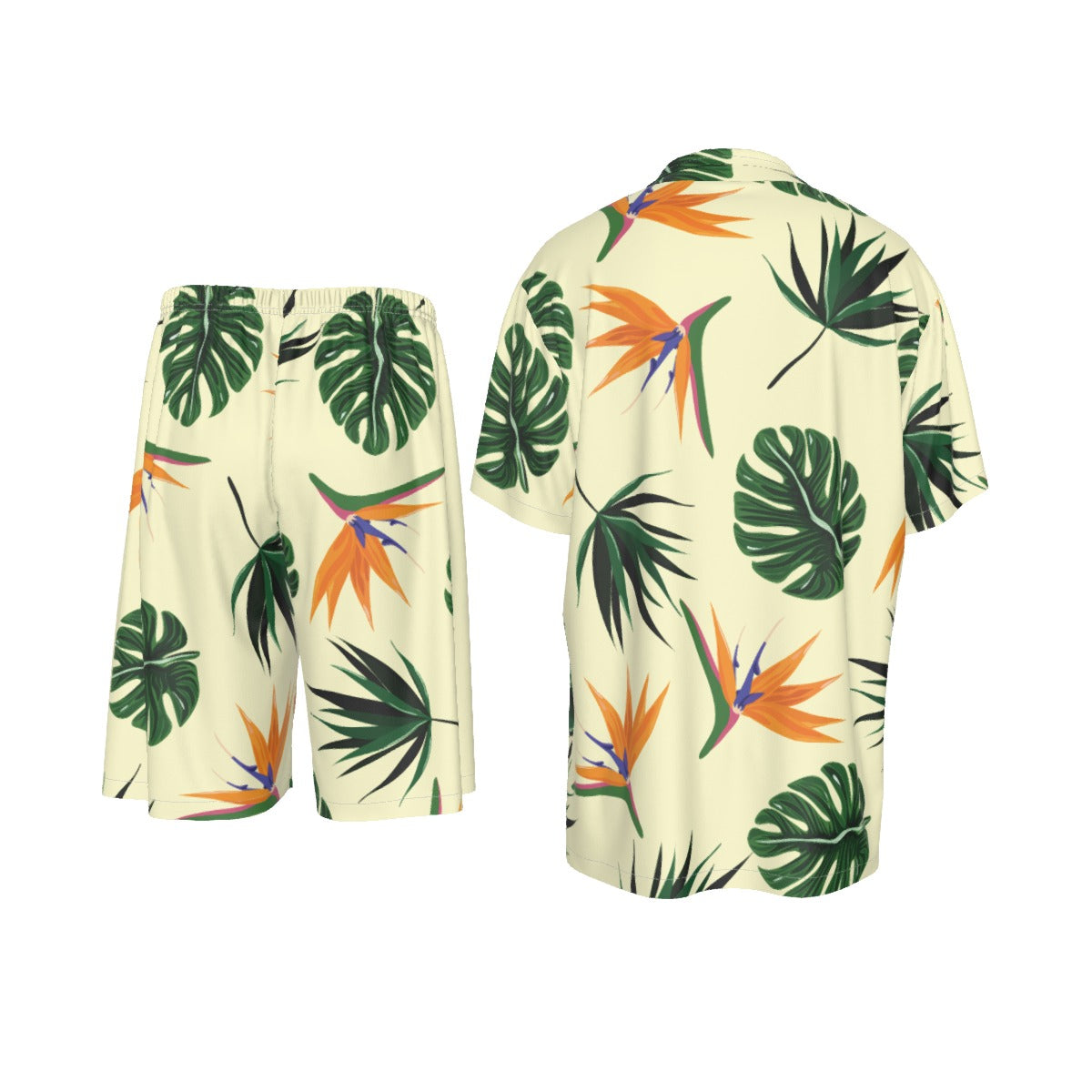 Aloha Vibes Men's Imitation Silk Shirt Suit