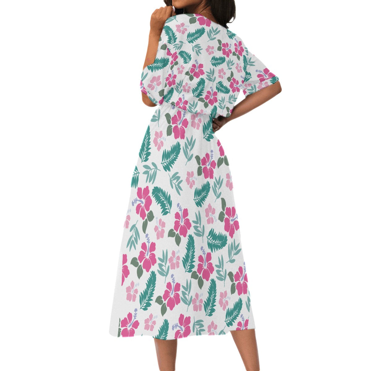 Petal Perfect Elastic Waist Dress