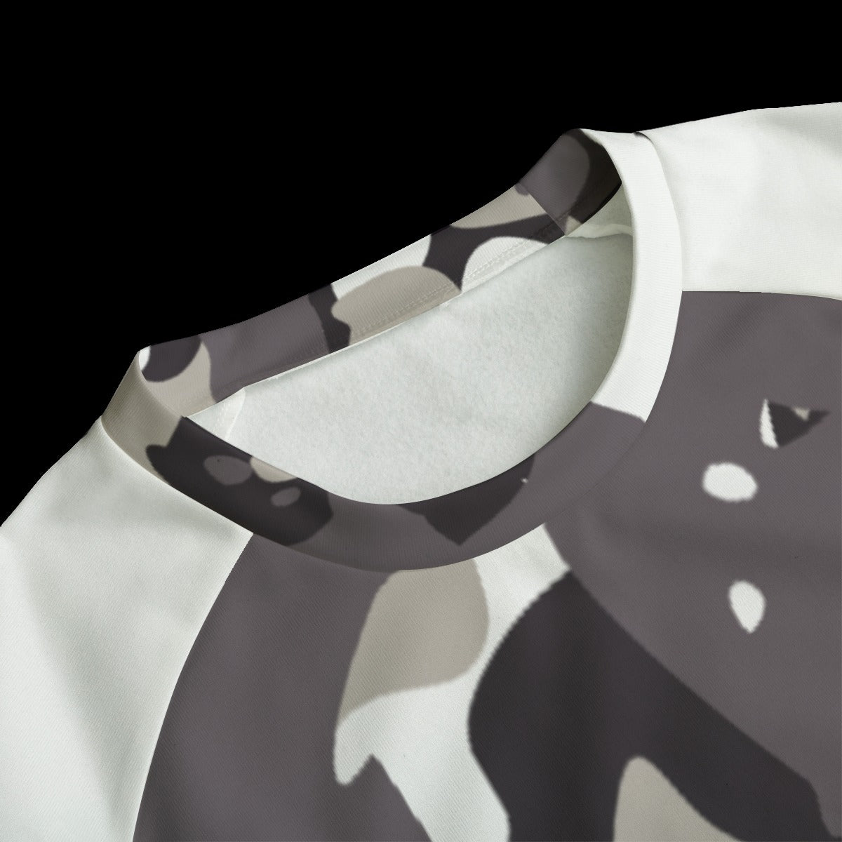 LSJ Black & White Camo Men's Crewneck Sweatsuit