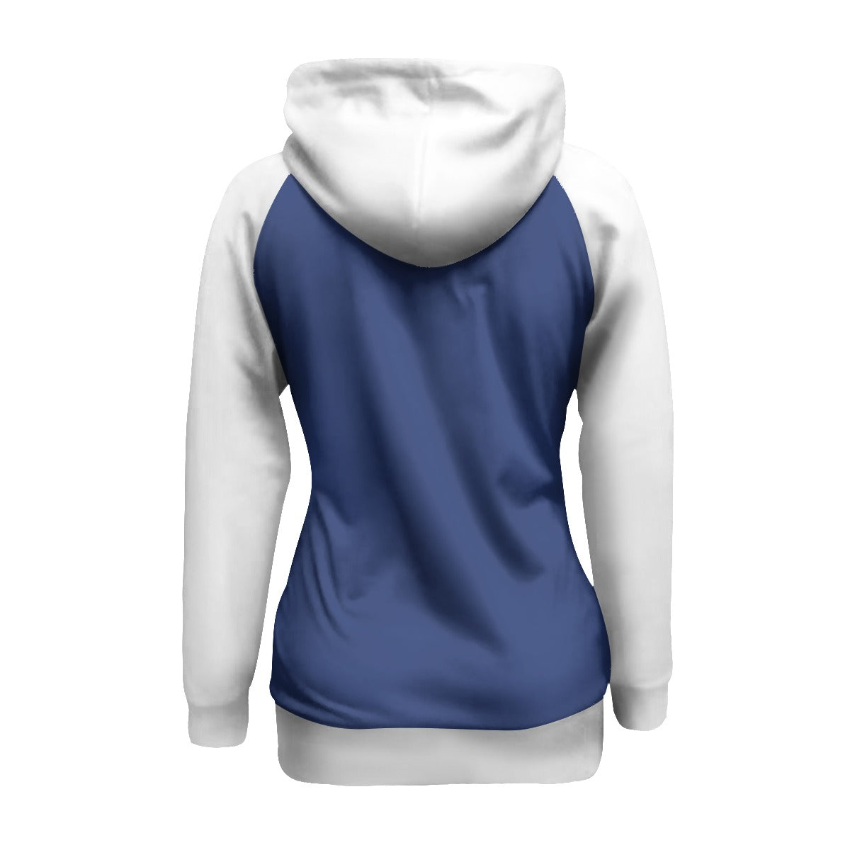 Fifteen29 Blue & White All-Over Print Women's Long Zip Hoodie