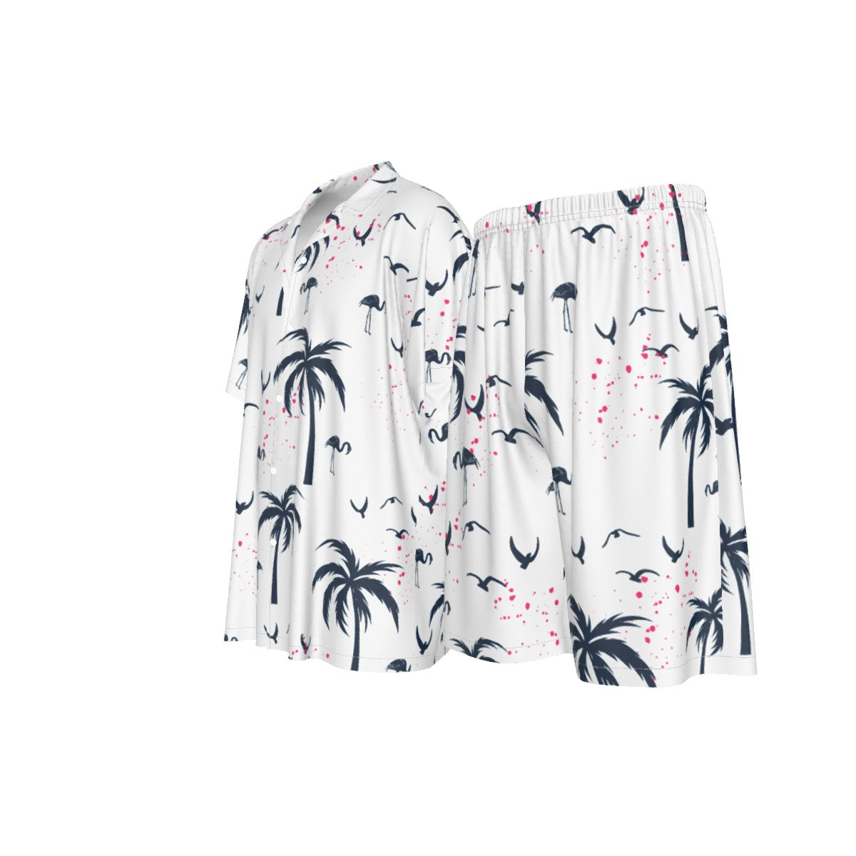 Island Breeze Men's Imitation Silk Shirt Suit