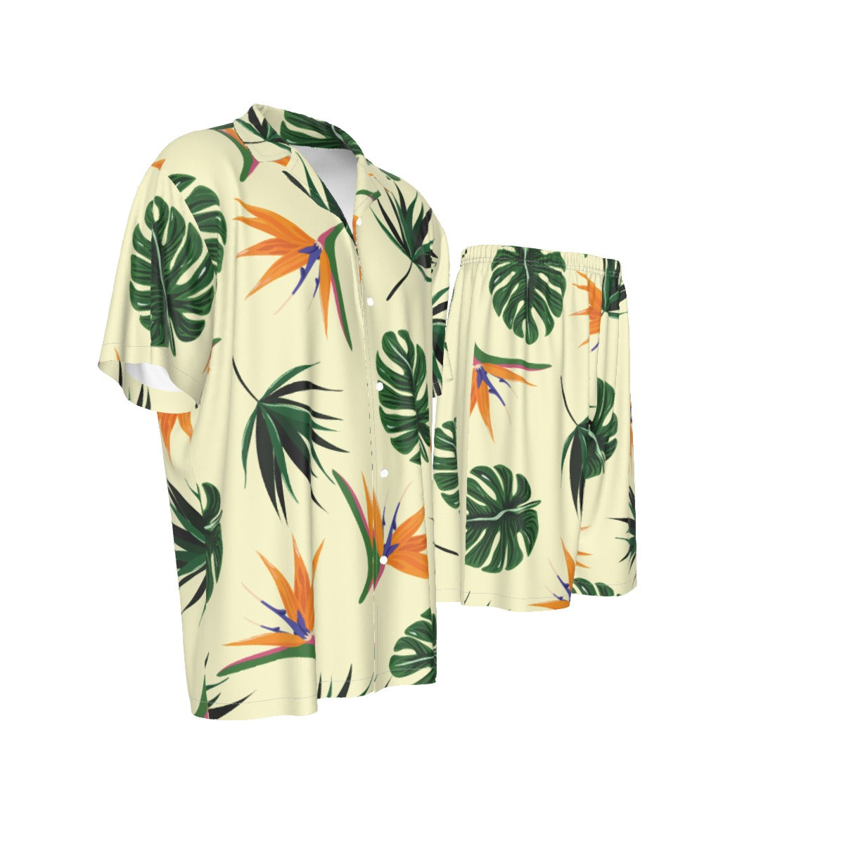 Aloha Vibes Men's Imitation Silk Shirt Suit